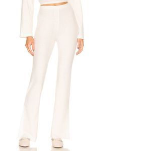 NEW Size XS Something Navy Ribbed Textured Flare Pants Ivory REVOLVE MSRP $115